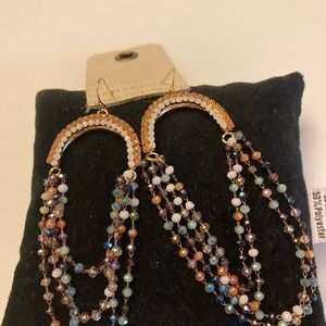 Anthropology Baubles Bijjus 3 Bead Earrings.
